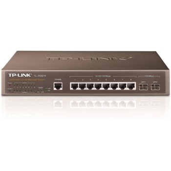 Switch TP-LINK TL-SG3210, 8 x 10/100/1000Mbps + 2 x SFP Switch TP-LINK TL-SG3210, 8 x 10/100/1000Mbps + 2 x SFP