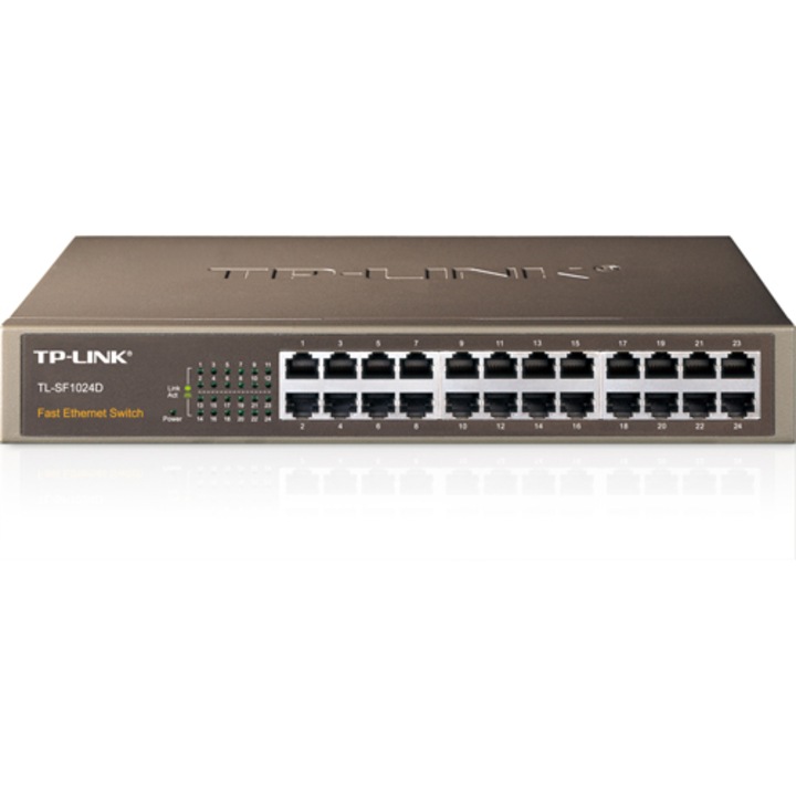 Суич TP-LINK TL-SF1024D, 24 x 10/100Mbps