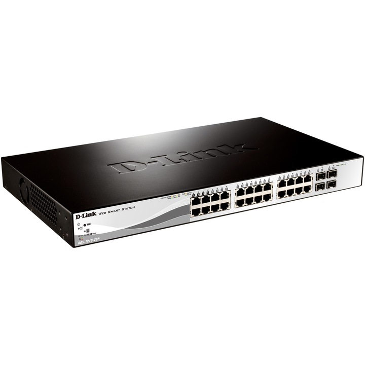 D-Link DGS-1210-28, 24 x 10/100/1000 Switch, 4 Combo SFP Gigabit
