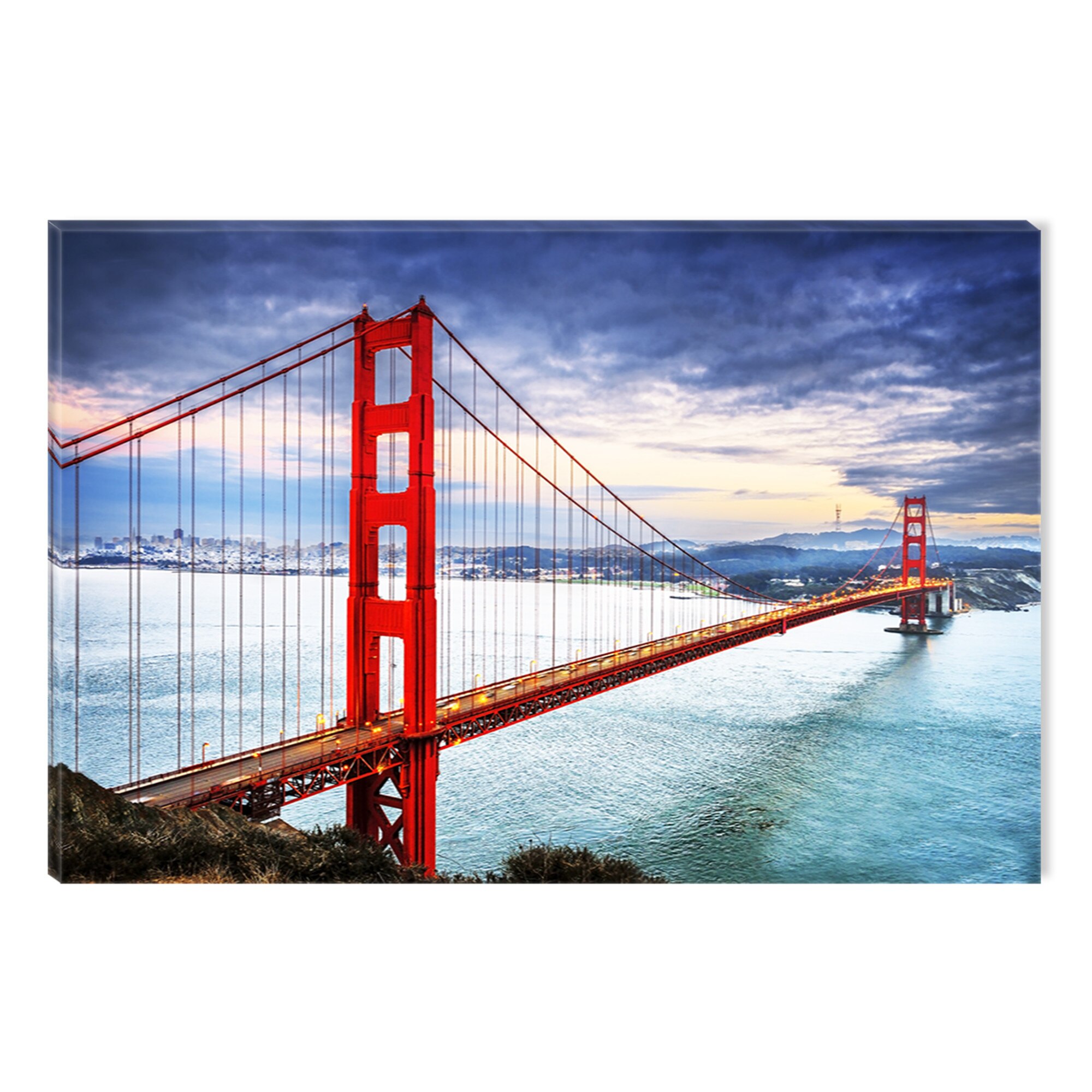 Tablou DualView Startonight San Francisco, luminos in intuneric, 60 x 90 cm