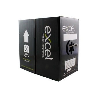 Cablu UTP Excel Networking Cat 5e gri cutie de 305m cupru solid 24 AWG 100 Mhz Cablu UTP Excel Networking Cat 5e gri cutie de 305m cupru solid 24 AWG 100 Mhz