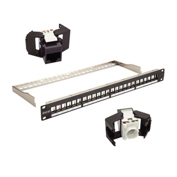 Patch panel UTP Excel Networking Cat 6 16 porturi negru Patch panel UTP Excel Networking Cat 6 16 porturi negru