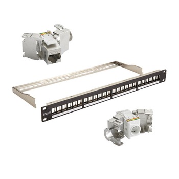 Patch panel FTP Excel Networking Cat 6 24 porturi negru Patch panel FTP Excel Networking Cat 6 24 porturi negru