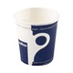 Set 200 pahare cafea 4oz/120ml Lavazza, alb-albastru