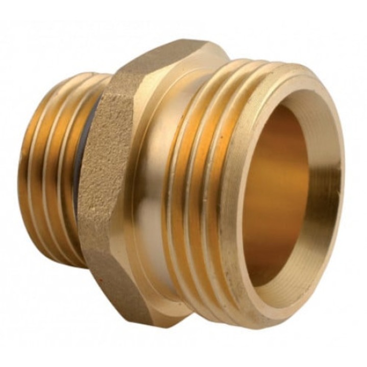 Niplu alama Ferro, 1/2"x3/4", cu O-ring pentru distribuitoare
