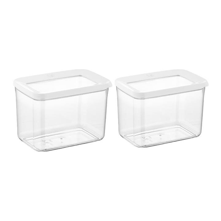 VIP AHMET 2 ételes doboz, VA™ VP.103, 2X1400 ml készlet, átlátszó és fehér