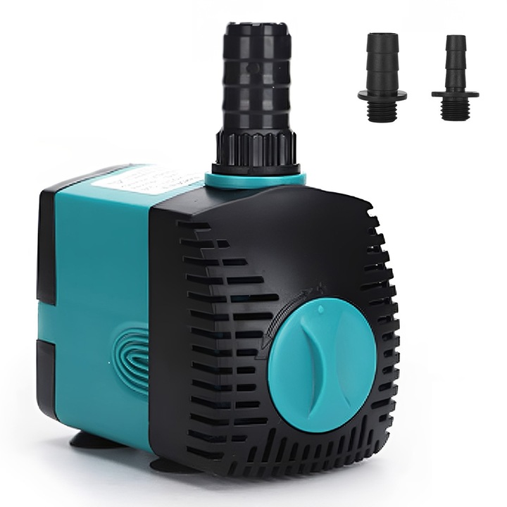 BYONDSELF csendes akváriumi vízpumpa, 600 l/h 10W, 2 fúvóka, állítható, szobor, hidroponikus, akváriumhoz, tavacskához, akváriumba, szökőkúthoz