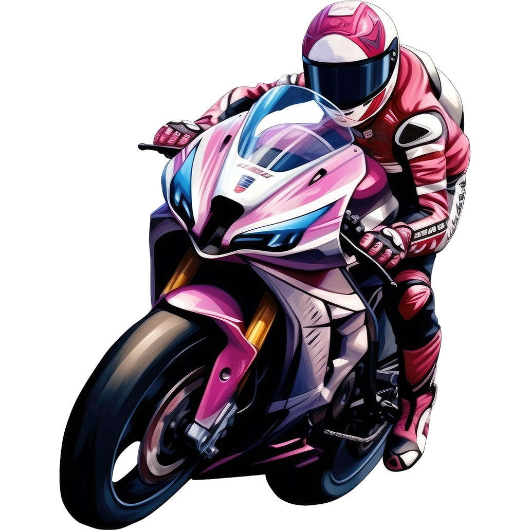 Sticker decorativ, Motocicleta, Multicolor, 77 cm, 1336STK-4 - eMAG.ro