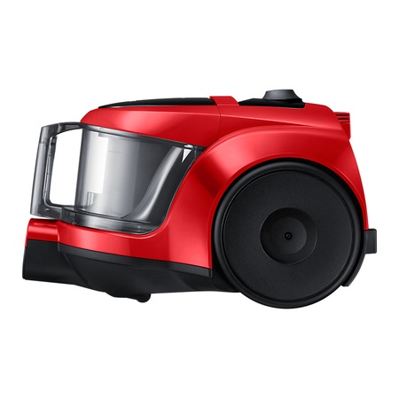 Aspirator fara sac Samsung VCC45T0S3R, 1.3 l, 750 W, Air Track, Tub telescopic, Rosu