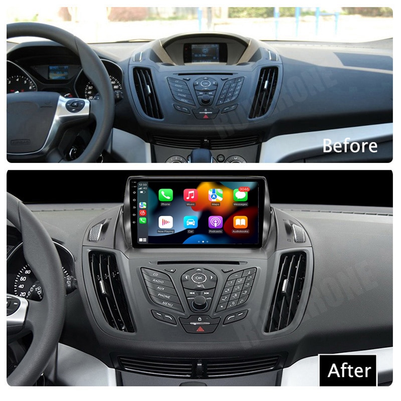 Car Radio for Ford Kuga 2013-2019 Multimedia Video Player GPS Autoradio  Navigation CarPlay Android Auto 9inch 2din