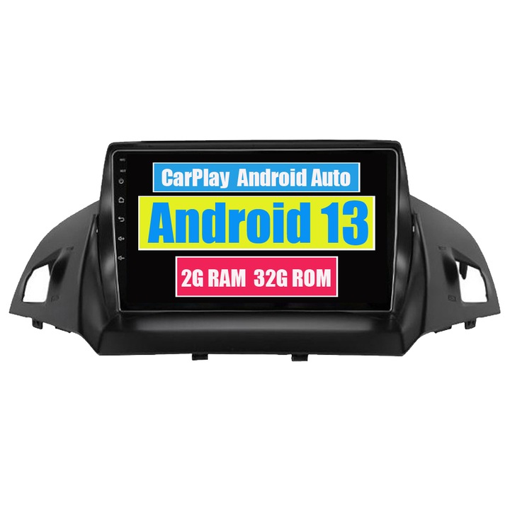 GPS navigáció Ford Kuga Escape 2013 - 2017 CarPlay Android Auto Stereo Radio Bluetooth 2GB RAM, 32GB ROM