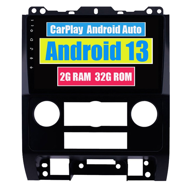 GPS navigáció Ford Escape 2007-2012 CarPlay Android Auto Stereo Radio Bluetooth 2GB RAM, 32GB ROM
