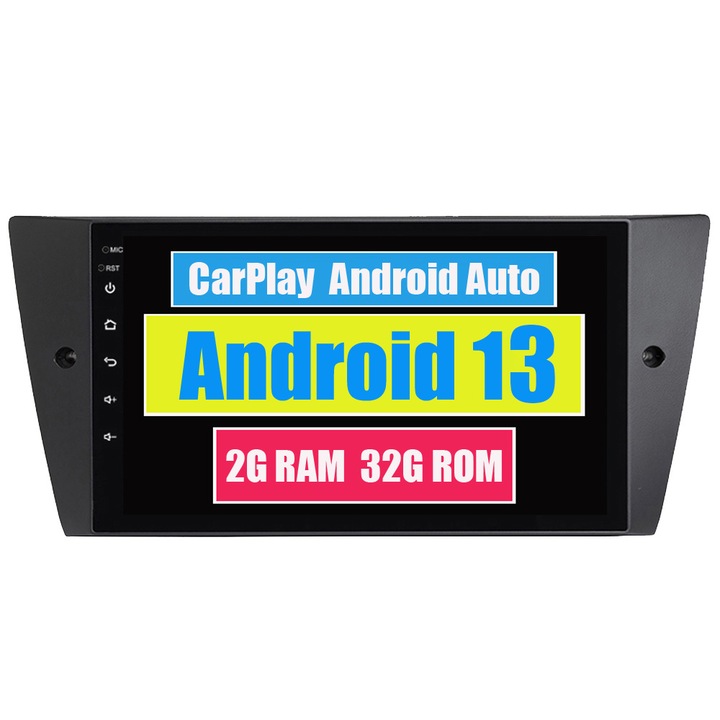 GPS-navigáció BMW E90 E91 E92 E93 3-as sorozathoz 2005-2012 CarPlay Android Auto Stereo Radio Bluetooth 2GB RAM, 32GB ROM