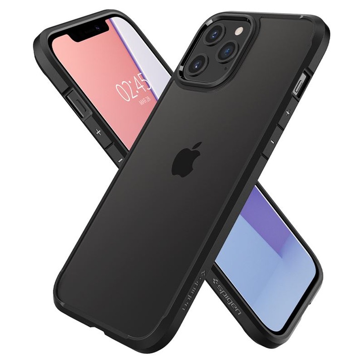 Гръб Spigen за iPhone 12 Pro Max, Ultra Hybrid, Черен