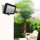 Lampa solara, Retoo, 108 LED-uri, cu senzor de miscare, pentru exterior, culoare neagra, dimensiuni standard