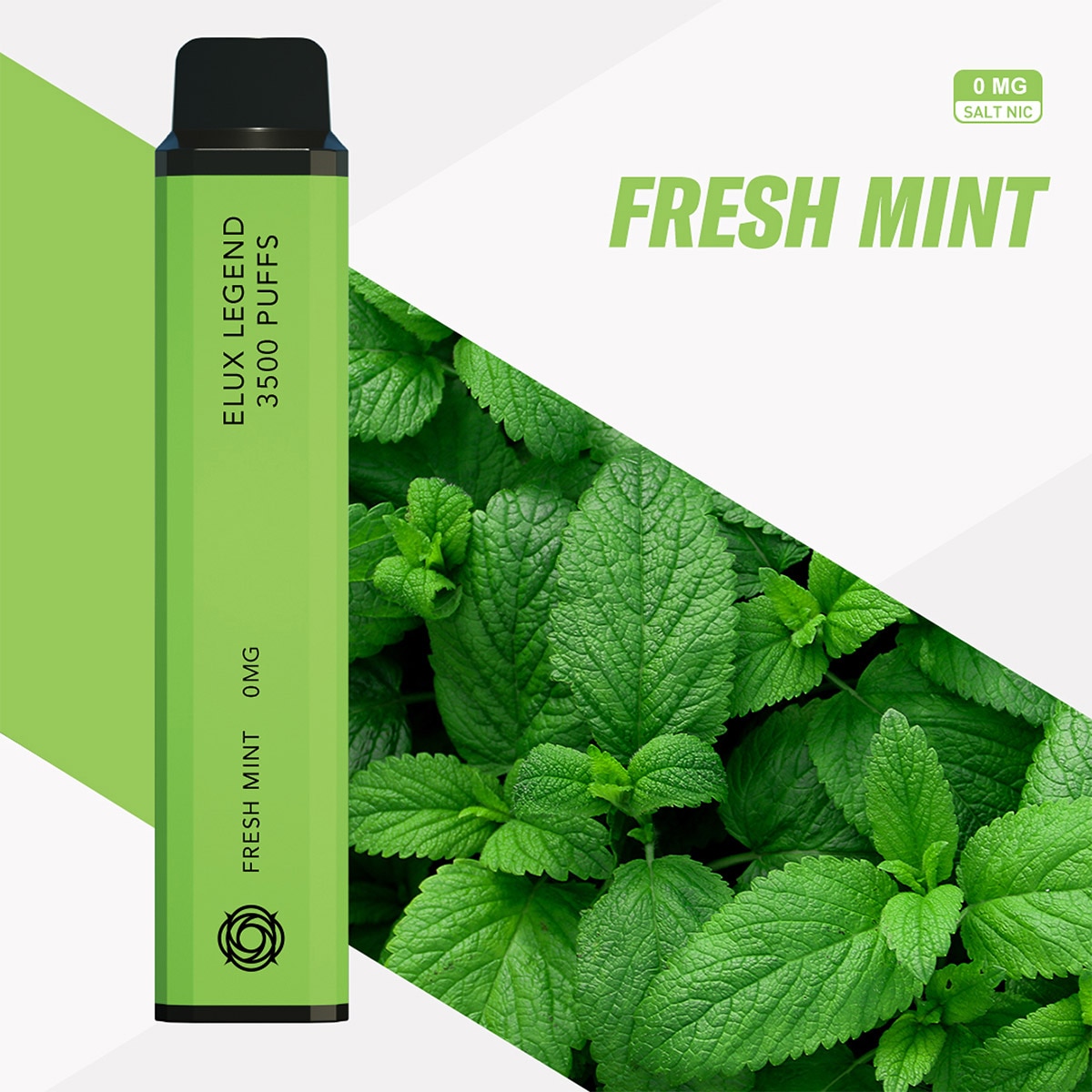 Tigara electronica, 3500 pufuri, Elux Legend, fara nicotina, Fresh Mint