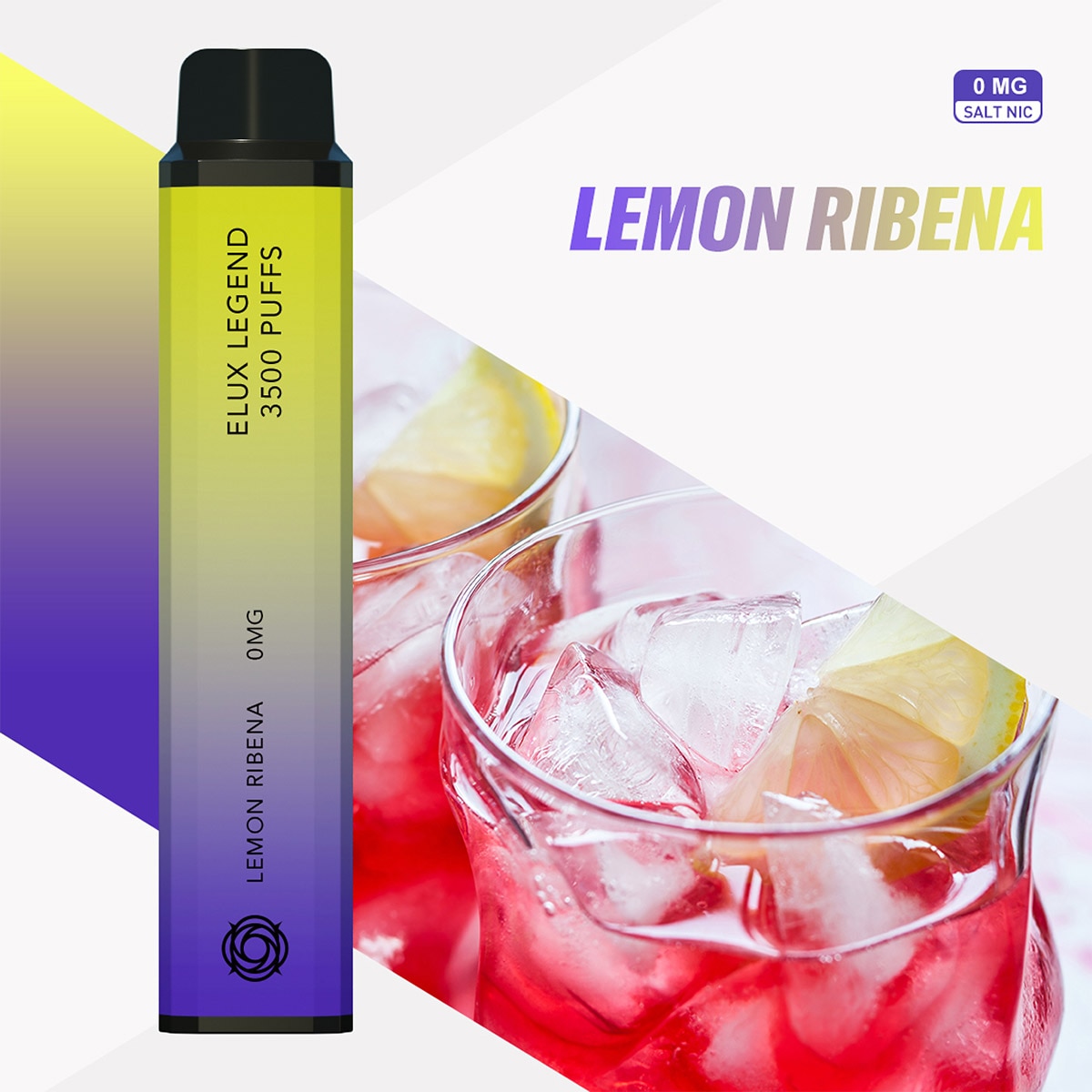 Tigara electronica, 3500 pufuri, Elux Legend, fara nicotina, Lemon Ribena -  eMAG.ro