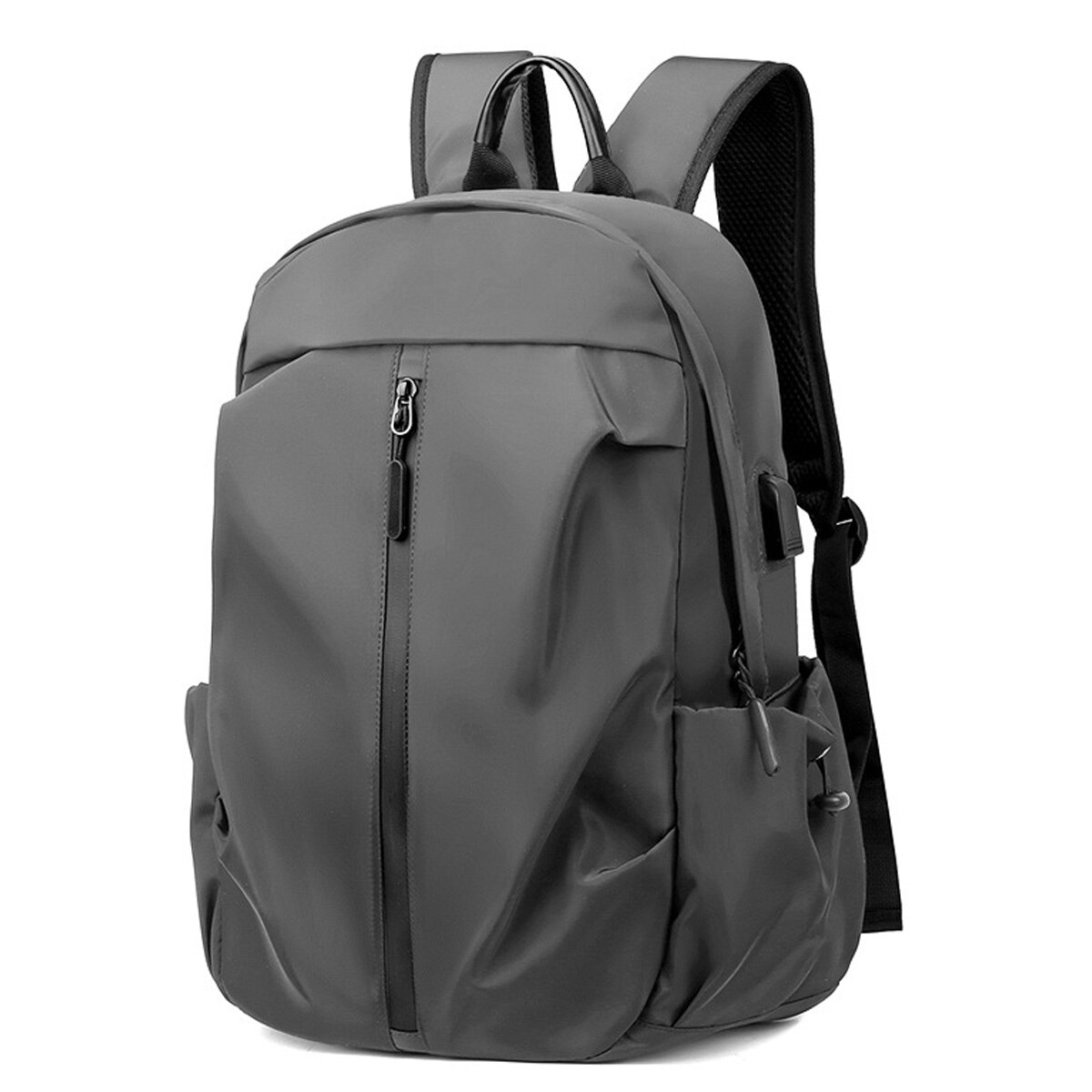 Rucsac pentru femei si barbati, rucsac de calatorie rezistent la apa, rucsac de zi, gri inchis