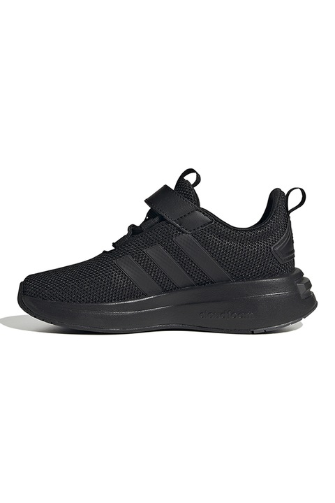 adidas Sportswear, Pantofi sport cu inchidere velcro si logo Racer TR23, Negru, 28 EU
