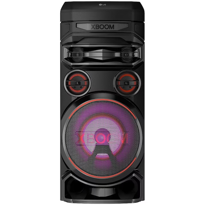 Аудио система LG XBOOM RNC7, Bluetooth, FM радио, Караоке, Wireless Party Link, Double Bass-Boost, Черен