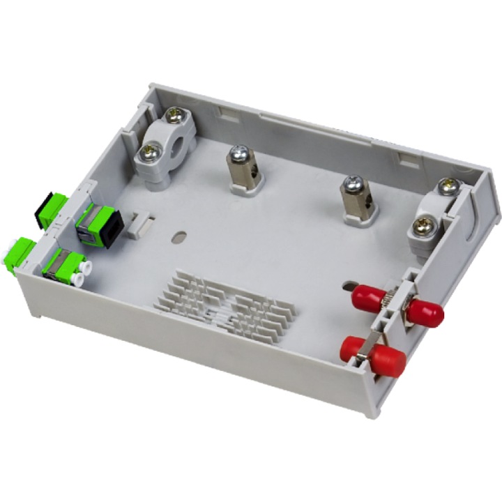 Cutie distributie fibra optica, Alantec, 150 x 104 x 25 mm. Gri