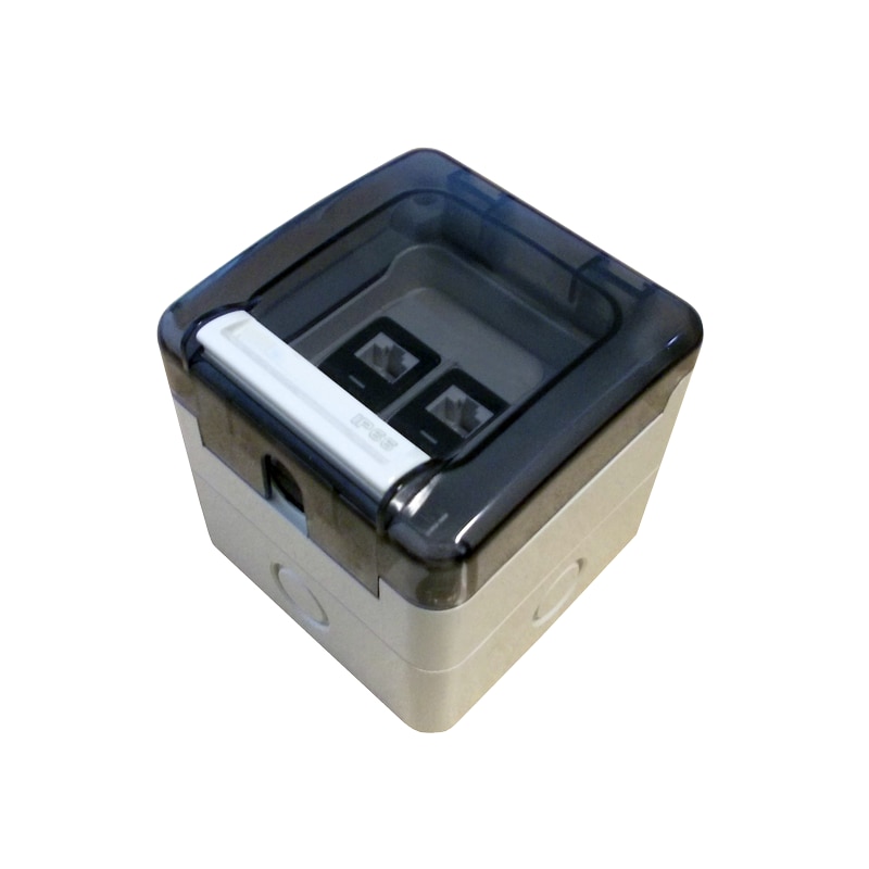 Херметичен контакт Alantec, 2 x RJ45, IP66, Повърхностен монтаж - eMAG.bg