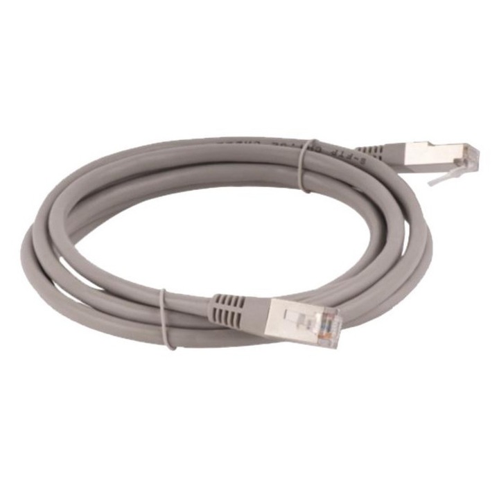 Patch zsinór, Alantec, S/FTP, cat.6A, LSOH, 2,0 m, szürke