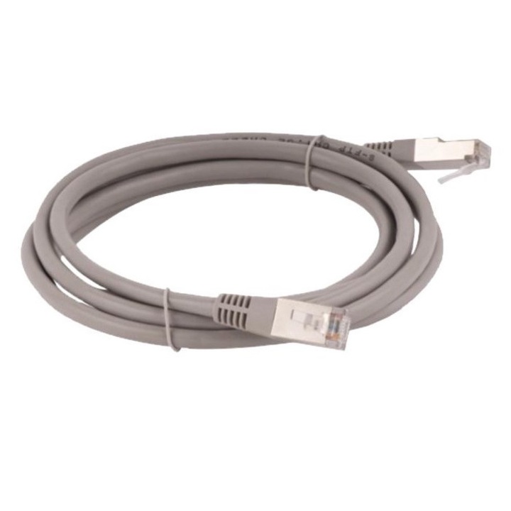 Кабел Alantec, F/UTP patch cord, 10 m, 4x2x24/7AWG, 250 MHz, Сив