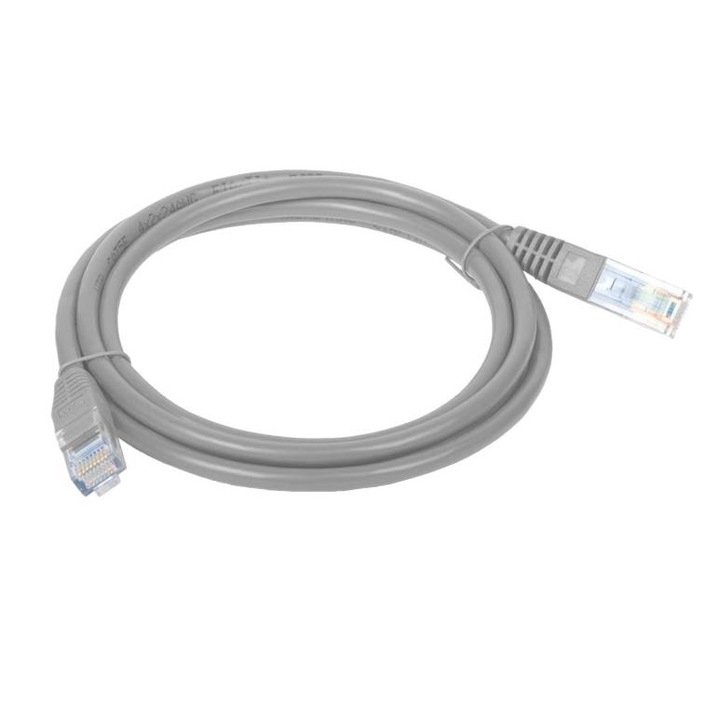 Patch-cord, U/UTP, cat.6A, LSOH, 0.5m, Gri, ALANTEC
