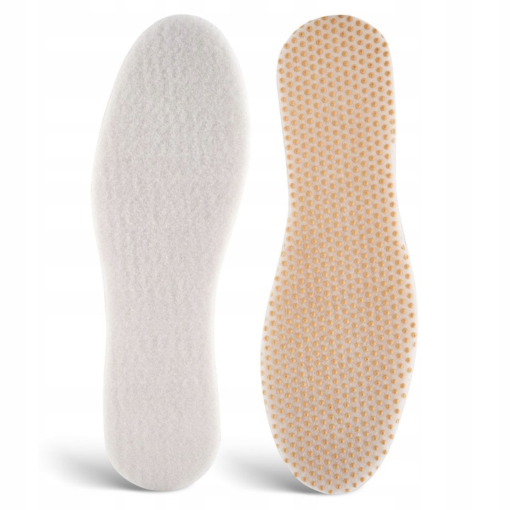 2 db dupla cipőbetét készlet, Paolo Peruzzi, gumi/toll, fehér/bézs, 42 EU