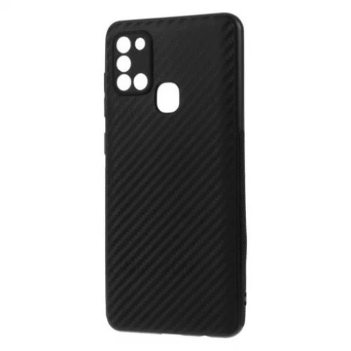 Husa de protectie pentru Samsung Galaxy A20s, Carbon Case, neagra