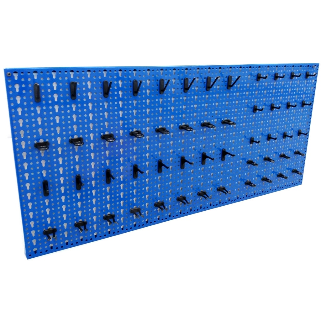 Panou metalic port-scule 960 x 480 [mm] dispunere pe orizontala, ALBASTRU