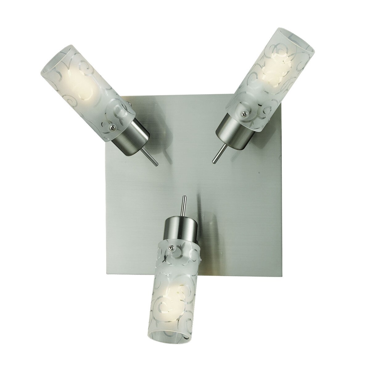 Spot, NOVELLA FLORAL, Lighting Atelier, 3 x 9W / E14, crom satinat, crom, transparent, alb, E14