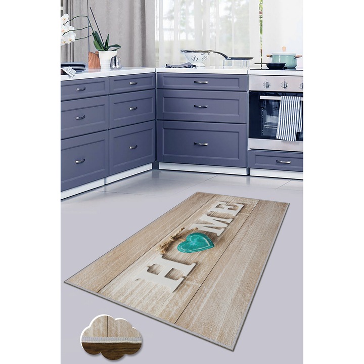 Килим за кухня Asi Home Home, 60 x 100 см, полиестер, многоцветен