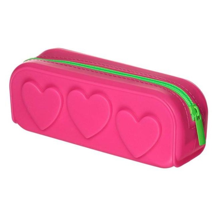 Несесер, силикон Fuchsia Hearts 18x5x7 см