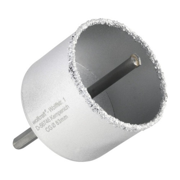 Carota Tungsten Wolfcraft Ø83mm, Cu Burghiu Si Hexagon