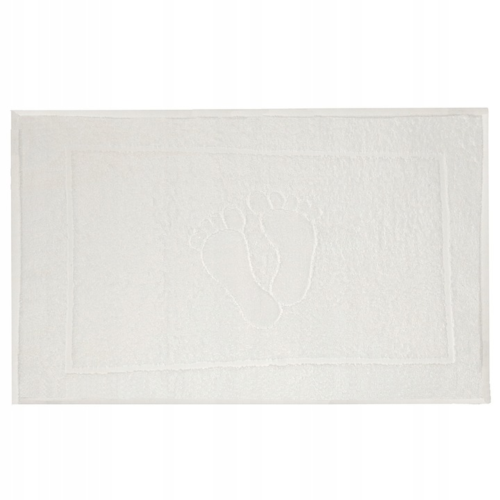 Prosop de podea baie, 40x60 cm, Bumbac, Alb