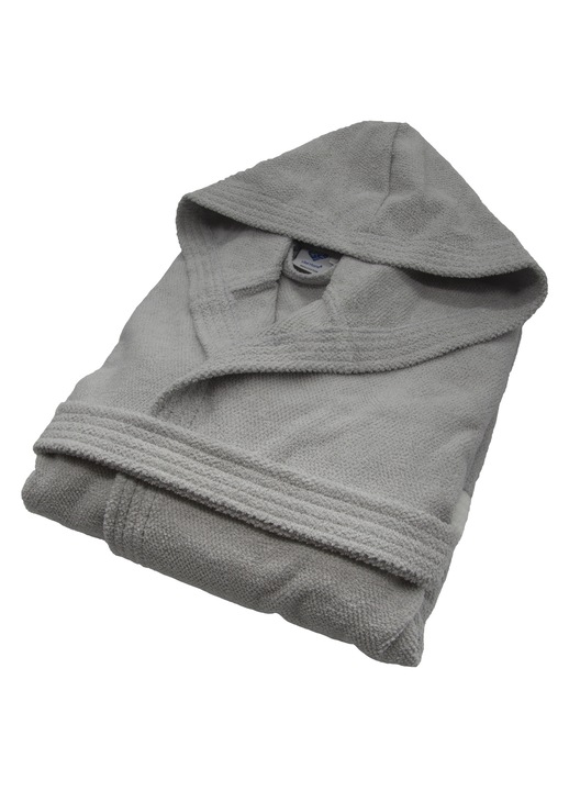 Halat baie barbati, VITAL HOME, Bumbac, Gri, XL