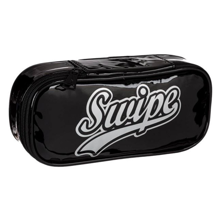 Penar Tube Oval Swipe Glossy Black, 24x5x10 см