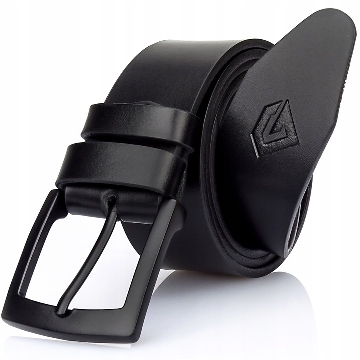 Curea barbati, Piele naturala, Negru, Gracio OLJ-01, Negru, 150