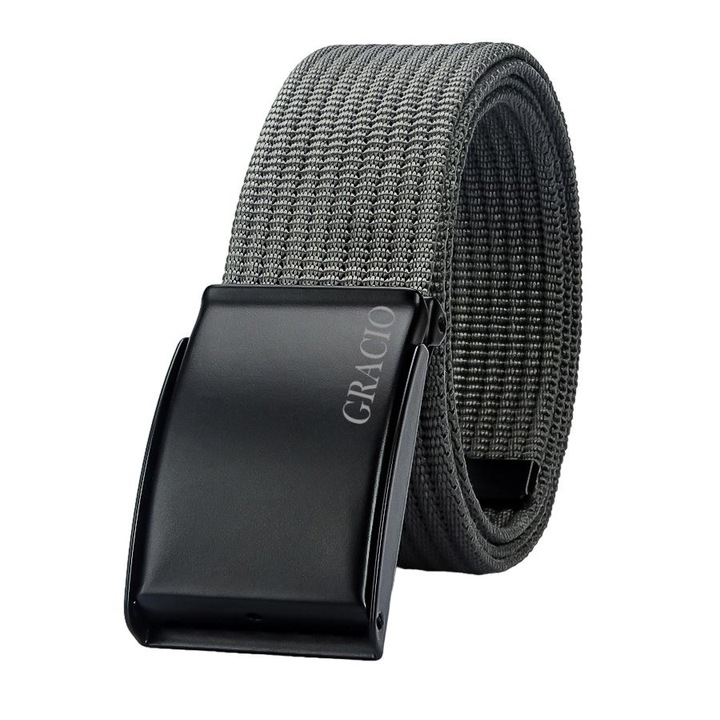 Curea barbati, Textil, Gri, Gracio PP-32, Gri, 165