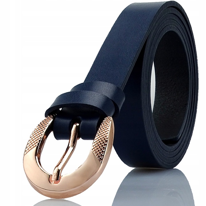 Curele dama Gracio din piele OL-59, Bleumarin, 90