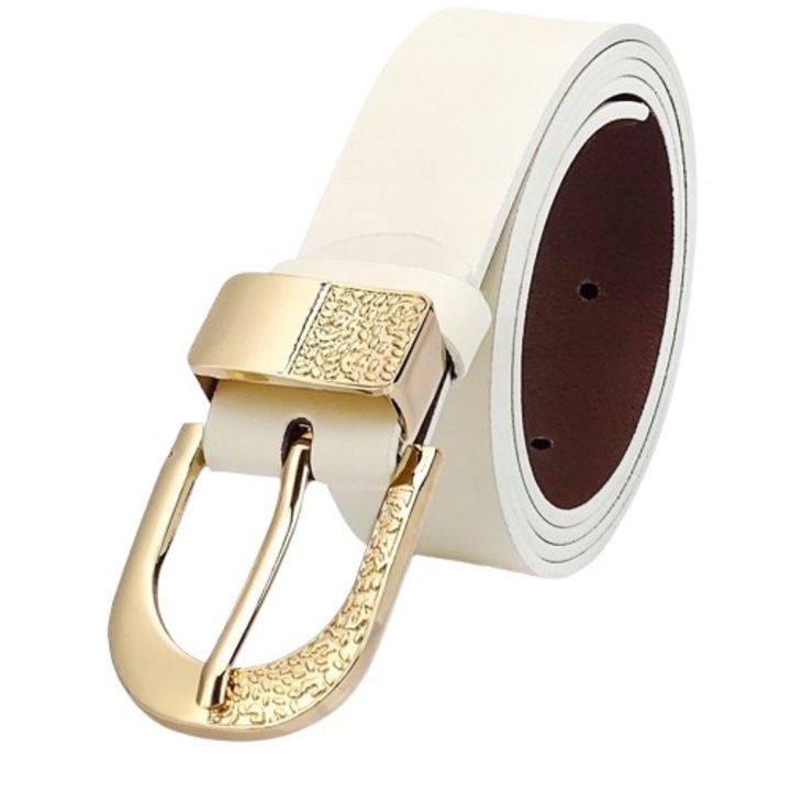 Curele dama Gracio din piele OL-22, Alb, 95
