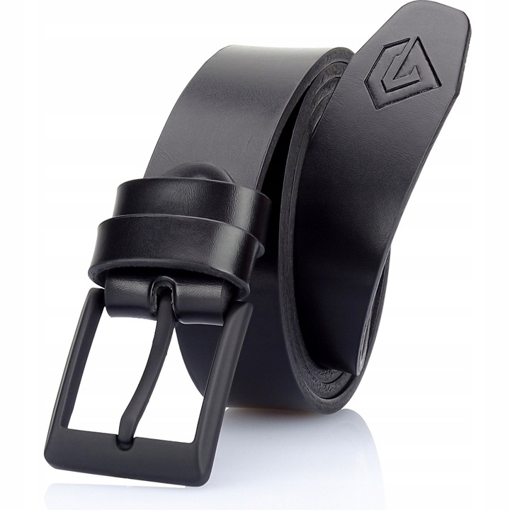 Curea barbati, Piele naturala, Negru, Gracio OLC-01, Negru, 145