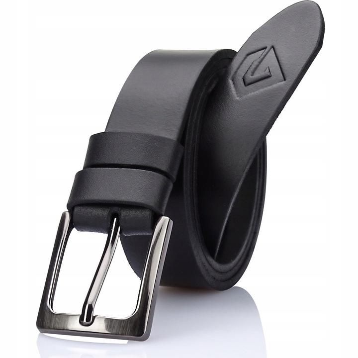 Curea barbati, Piele naturala, Negru, Gracio TRC-01, Negru, 170