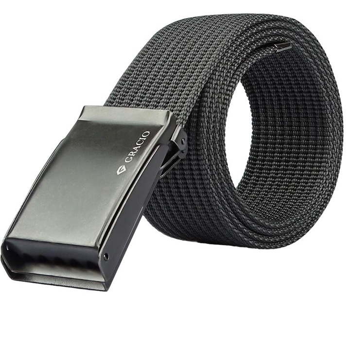 Curea barbati, Textil, Gri, Gracio PP-16, Gri, 155