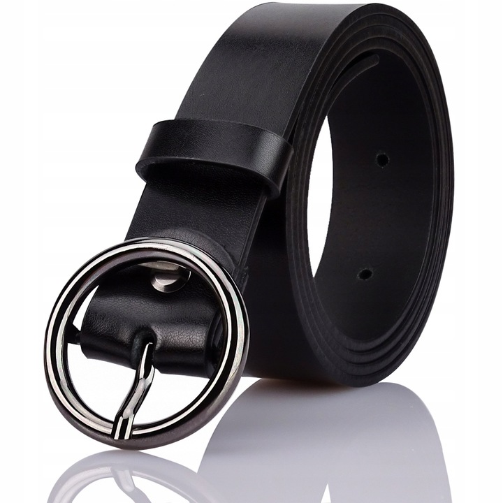 Curele dama Gracio din piele OL-04, Negru, 125