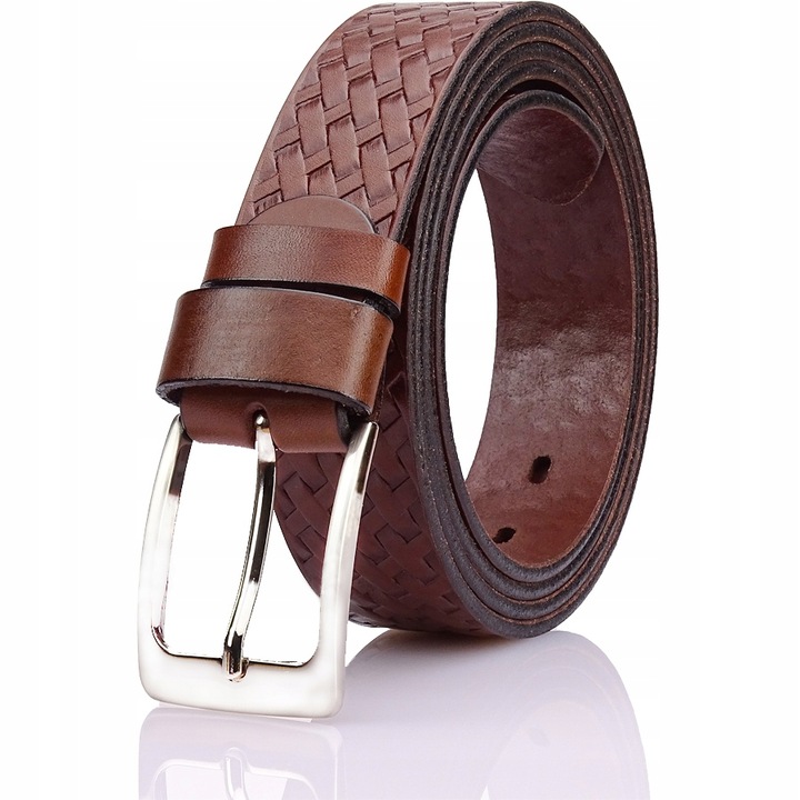 Curea barbati, Piele naturala, Maro, Gracio GMP-02, Maro, 140