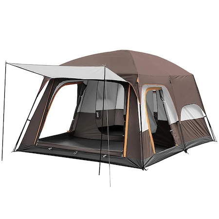 Cort camping pentru toata familia 4-6 persoane 2 incaperi spatioase + o terasa