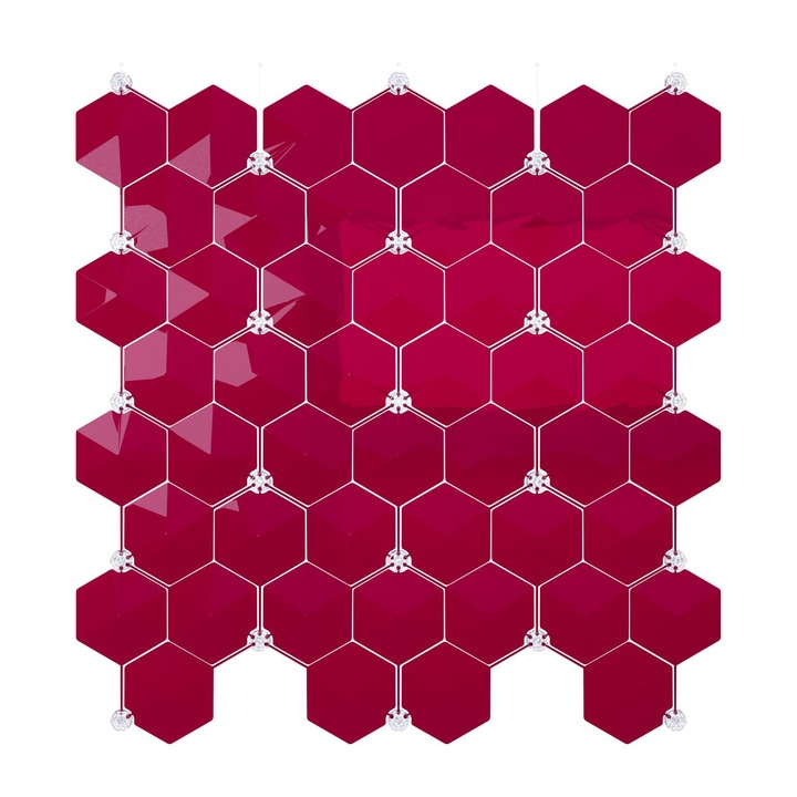 OXOWALL - OXO1M2 térelválasztó készlet - (OP06) opál vörös 1 m2